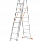 Лестница алюминиевая 3-х секционная BLUETOOLS (3х11 ступеней) (160-9311)