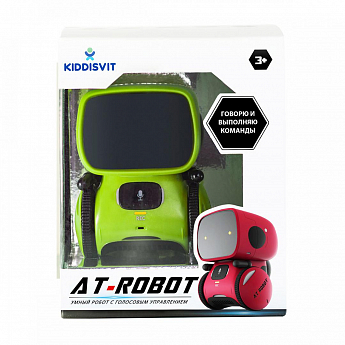Интерактивный робот с голосовым управлением – AT-ROBOT (зелёный) - фото 4