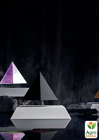 Левітуюча піраміда Flyte, біла основа, чорна піраміда (01-PY-WBL-V1-0) - фото 2