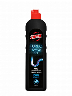 Гель для прочистки сложных засоров TURBO ТМ "SAMA" 500 г1