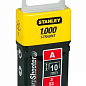 Скоби тип А висотою 10 мм, для ручного степлера Light Duty, в упаковці 1000 шт STANLEY 1-TRA206T (1-TRA206T) купить
