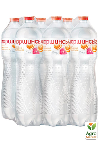 Напій Моршинська з ароматом апельсина і грейпфрута 1,5л (упаковка 6 шт) - фото 3