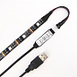 LS708 стрічка RGB з USB та мініконтролером/ SANAN LED-RL 30SMD(5050)/m 7.2W/m 5V 0.5 м IP65 (32229) купить