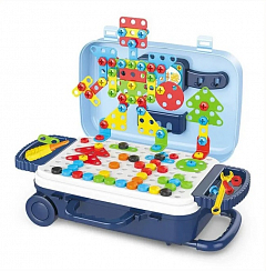 Ігровий набір валіза 137 деталей Pazzle interest assemble toy SKL11-2787242