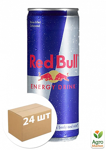Энергетический напиток ТМ "Red Bull" 0.25 л упаковка 24шт