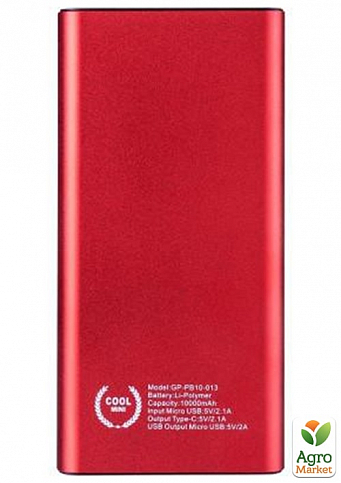 Дополнительная батарея Gelius Pro Edge GP-PB10-013 10000mAh Red  - фото 6