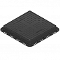 Люк пластиковый Easy 700х700 DN560 квадратный легкий черный с замком (354872_20)