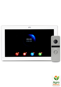 Комплект відеодомофону ATIS AD-1070FHD White+AT-400HD Silver 2