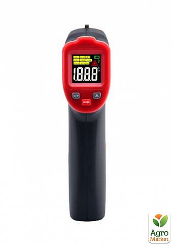 Безконтактний інфрачервоний термометр (пірометр) цв дисплей, -50-600°C, 12:1, EMS=0,1-1 WINTACT WT327B - фото 3