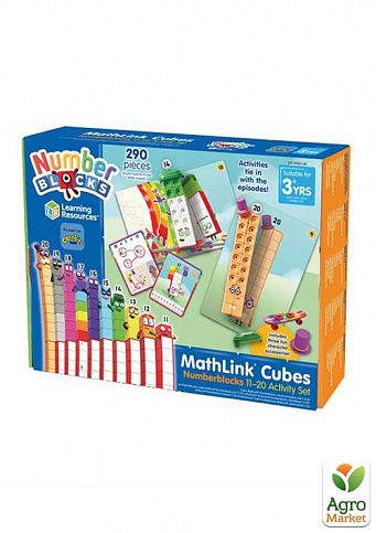 Навчальний ігровий набір LEARNING RESOURCES серии "Mathlink® Cubes" – ВЕСЕЛА МАТЕМАТИКА