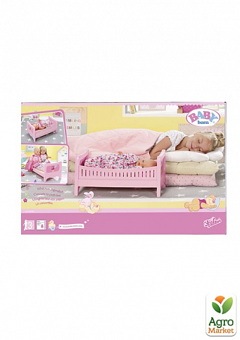Ліжечко для ляльки BABY BORN - СОЛОДКІ СНИ (з постільним набором) - фото 5