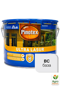 Лазурь Pinotex Ultra Lasur Бесцветный 10 л2
