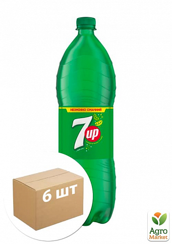 Газований напій ТМ "7UP" 2л упаковка 6шт