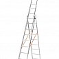 Лестница алюминиевая 3-х секционная BLUETOOLS (3х9 ступенек) (160-9309) цена