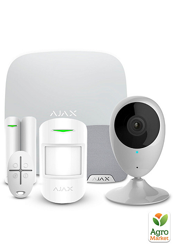 Комплект сигналізації Ajax StarterKit + HomeSiren white + Wi-Fi камера 2MP-H