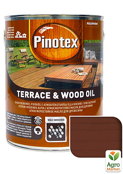 Масло для обработки дерева Pinotex Terrace & Wood Oil Тиковое дерево 3 л1