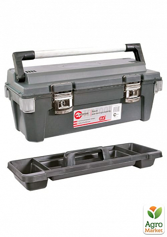 Ящик для инструмента с металлическими замками 25,5" 650x275x265 мм INTERTOOL BX-6025