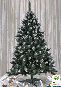 Новогодняя елка искусственная "Сказка Заснеженная" высота 120см (пышная, зеленая) Праздничная красавица!2