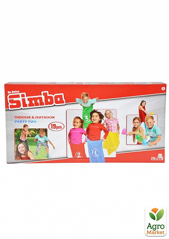 Игровой набор "Веселая вечеринка", 4 мешка, яйца, ложки, подушки, 1 флаг, ленты старт и финиш, 3+ Simba Toys