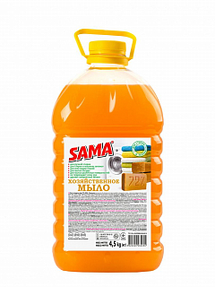 Жидкое мыло хозяйственное ТМ "SAMA" 4,5 кг2
