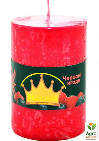 Свічка з ароматом "Червоні ягоди" (диаметр 5,5*8см, 20 часов) циліндр