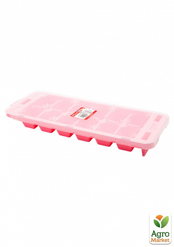 Форма для льоду Premium рожева Irak Plastik (5571)