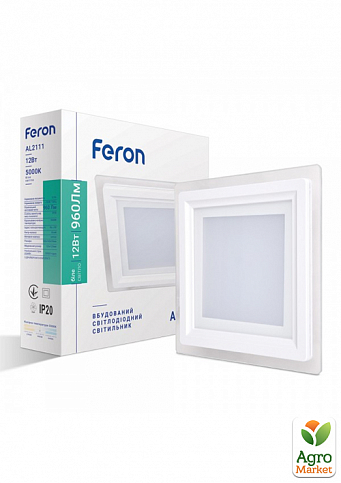 Світлодіодний світильник Feron AL2111 12W білий