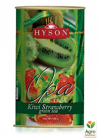 Чай зелений (Ківі-полуниця) ТМ "Хайсон" 100г упаковка 24шт - фото 2