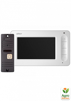 Комплект відеодомофону Arny AVD-4005 white + brown v.21