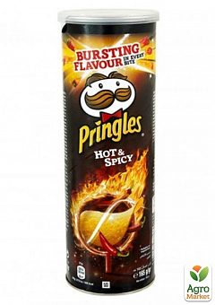 Чіпси ТМ "Pringles" Hot & spicy (Пекучий перець Чилі) 165 г1