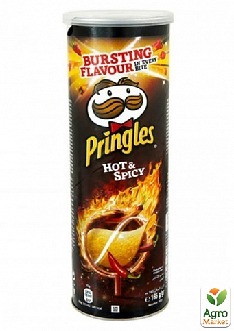 Чіпси ТМ "Pringles" Hot & spicy (Пекучий перець Чилі) 165 г