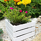 Ящик декоративный деревянный для хранения и цветов "Джусино" д. 22см, ш. 20см, в. 13см. (белый) цена