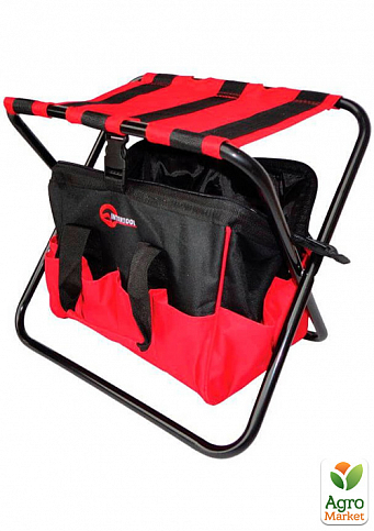 Складовий стілець з сумкою, універсальний до 90 кг, 420x310x360 мм INTERTOOL BX-9006