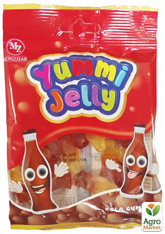 Цукерки желейні Cola Gummies ТМ "Yummi Jelly" 80г упаковка 24 шт - фото 2