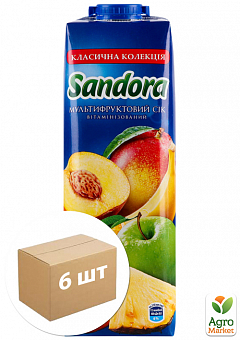 Сік мультифруктовий ТМ "Sandora" 1л упаковка 6 шт2