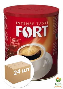 Кава гранульована (залізна банка) ТМ "Форт" 200 г упаковка 24шт2