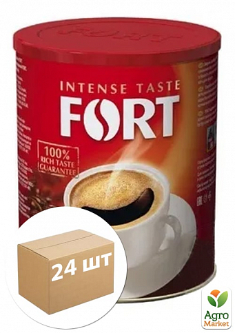 Кава гранульована (залізна банка) ТМ "Форт" 200 г упаковка 24шт