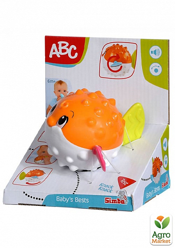 Іграшка тактильна "Рибка" з рухомими плавниками-гризунками, 14 см, 6 міс. Simba Toys