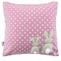 Подушка декоративная с вышивкой ТМ IDEIA 43х43 см зайчик розовый 8-12847*003