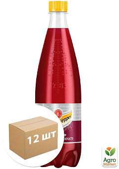 Газований напій зі смаком Гранату ТМ "Schweppes" 750мл упаковка 12 шт1
