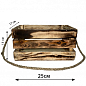 Ящик декоративный деревянный для хранения и цветов "Бланш" д. 25см, ш. 17см, в. 13см. (обожжённый с длинной ручкой)