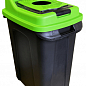 Бак для сортування сміття Planet Re-Cycler 70 л чорний - зелений (скло) (12192)