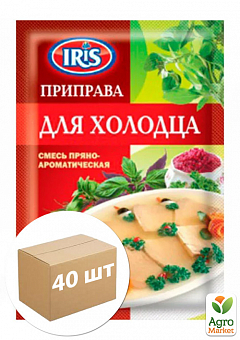 Приправа до холодця з желатином «IRIS» 20г упаковка 40шт1