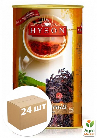 Чай чорний (Екзотичні фрукти) ТМ "Хайсон" 100г упаковка 24шт
