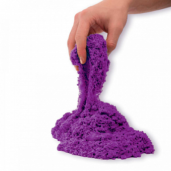 Пісок для дитячої творчості - KINETIC SAND COLOUR (фіолетовий, 907 g) - фото 2