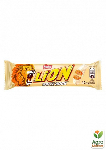 Батончик шоколадний Lion (White Rock) ТМ "Nestle" 40г упаковка 48 шт - фото 2