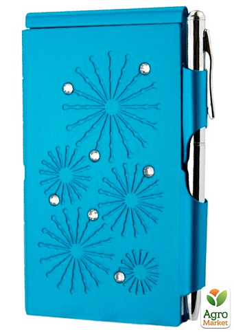 Карманный блокнот с ручкой Troika Glitz Bright Blue (FN1625)