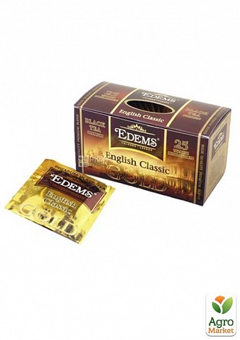 Чай черный Английский классический ТМ "Еdems" 25 пакетиков по 2г упаковка 30 шт - фото 2