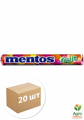 Жевательное драже (Фруктовый) ТМ "Ментос" 37г упаковка 20шт