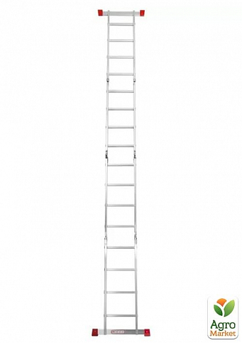 Лестница-трансформер алюминиевая Квитка Heavy Duty с платформой (4х3 ступени) - фото 5